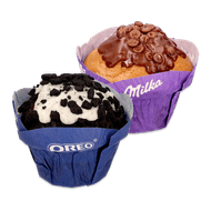Oreo of Milka muffins Foto van Oreo of Milka muffins