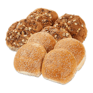Bakker van der Akker sesambollen of multikorn meergranen bollen Foto van Bakker van der Akker sesambollen of multikorn meergranen bollen