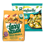 Lazy maaltijd of Bonduelle Pasta Pronto Foto van Lazy maaltijd of Bonduelle Pasta Pronto