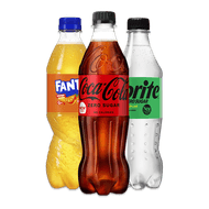 Foto van Coca-Cola, Fanta, Sprite of Fuze tea
