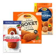 Van Dobben of Mora kroketten of bitterballen Foto van Van Dobben of Mora kroketten of bitterballen