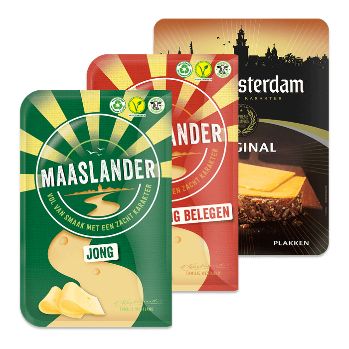 Maaslander of Old Amsterdam kaasplakken