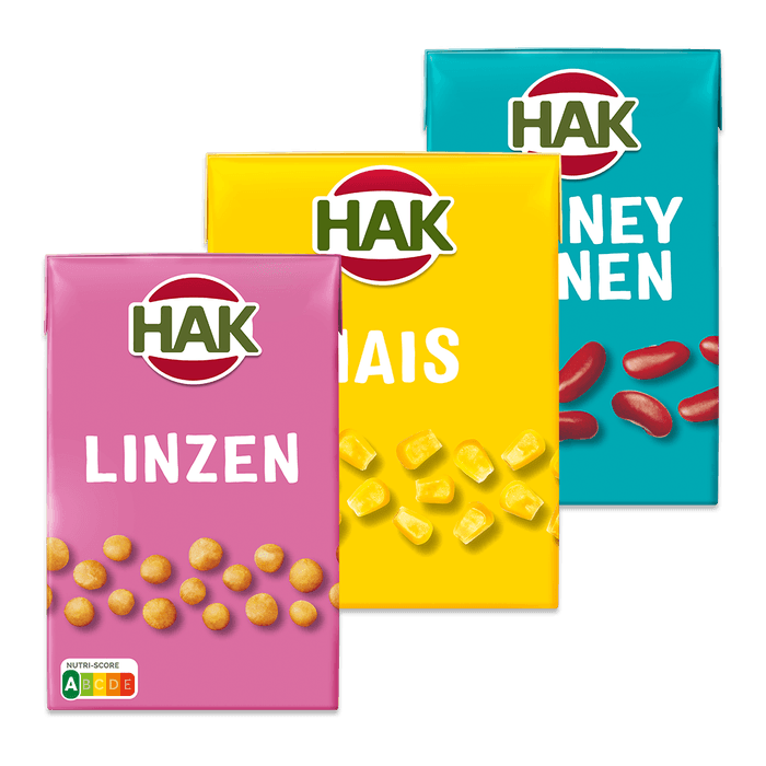 Hak groente in pak