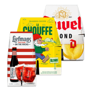 Liefmans Fruitesse, Duvel of La Chouffe Blon Foto van Liefmans Fruitesse, Duvel of La Chouffe Blon