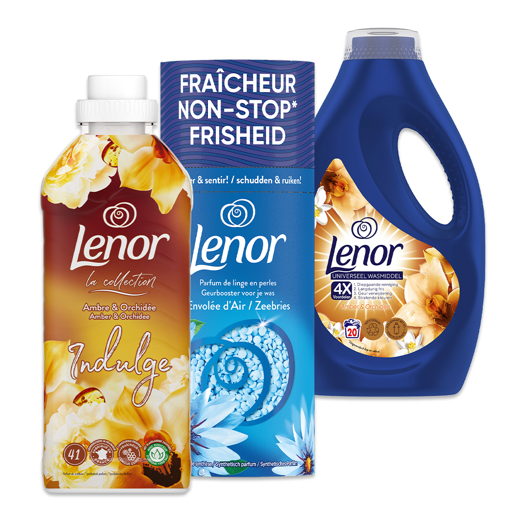 Lenor wasmiddel, wasverzachter of geurparels