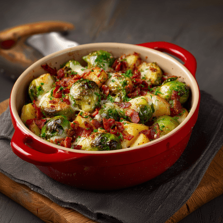 Spruitjes met aardappel uit de oven