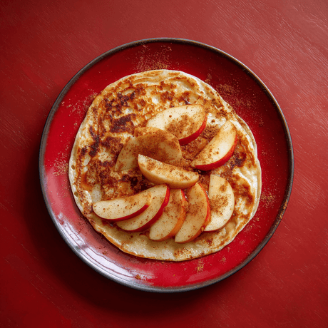 Pannenkoeken met appel en kaneel