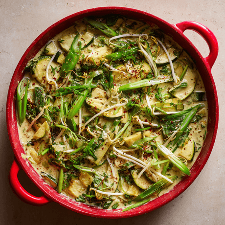 Wokschotel groene curry