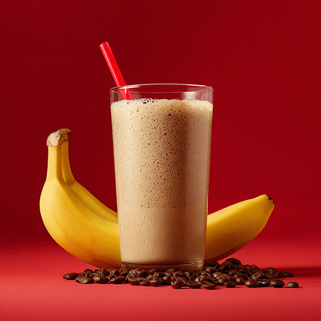 Koffiesmoothie met banaan